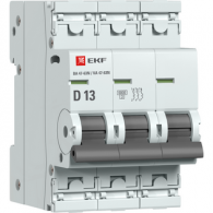 Автоматический выключатель 3P 13А (D) 6кА ВА 47-63N EKF PROxima