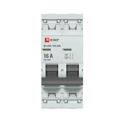 Выключатель нагрузки 2P 16А ВН-63N EKF PROxima