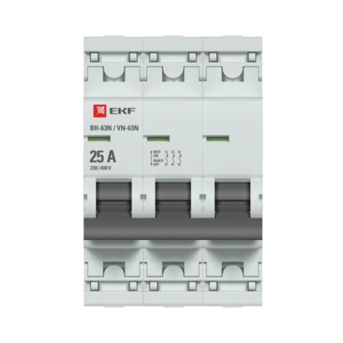 Выключатель нагрузки 3P 25А ВН-63N EKF PROxima