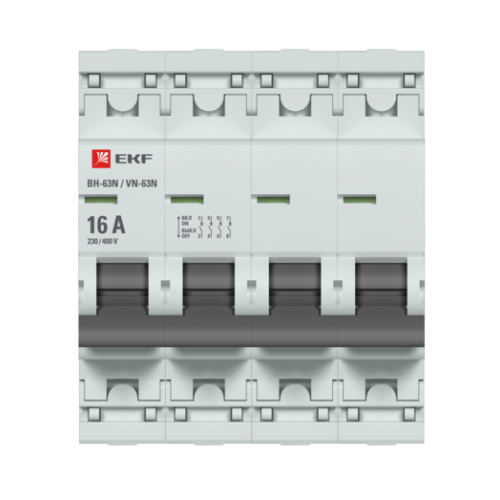 Выключатель нагрузки 4P 16А ВН-63N EKF PROxima