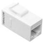 Адаптер проходной TERACOM Cat.5E неэкранированный RJ45-RJ45 тип Keystone белый