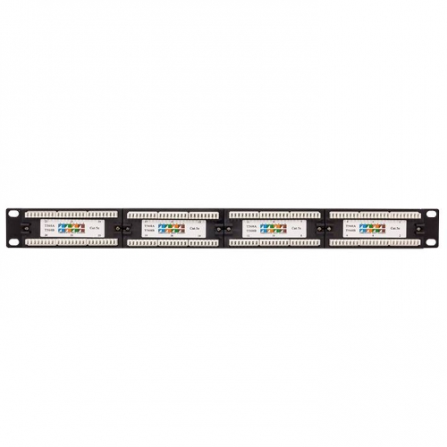 Патч-панель TERACOM 19'' Cat.5E 1U неэкранированная UTP 24 порта RJ-45 110 IDC