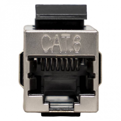 Адаптер проходной TERACOM PRO Cat.6 экранированный RJ45-RJ45 тип Keystone