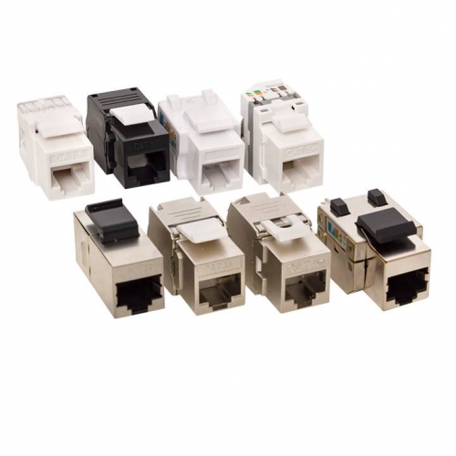 Адаптер проходной TERACOM PRO Cat.6 экранированный RJ45-RJ45 тип Keystone