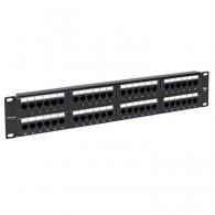 Патч-панель TERACOM PRO 19'' Cat.5E 2U неэкранированная UTP 48 портов RJ-45 Dual IDC