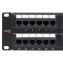 Патч-панель TERACOM PRO 19'' Cat.6 2U неэкранированная UTP 48 портов RJ-45 Dual IDC