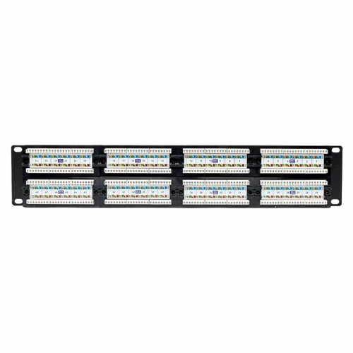 Патч-панель TERACOM PRO 19'' Cat.6 2U неэкранированная UTP 48 портов RJ-45 Dual IDC