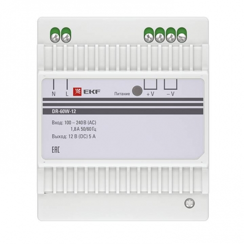 Блок питания 12В DR-60W-12 EKF PROxima