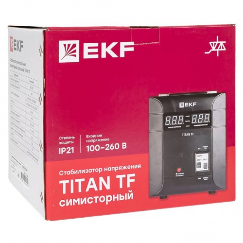 Стабилизатор напряжения электронный напольного исполнения TITAN -ТF-3000 EKF