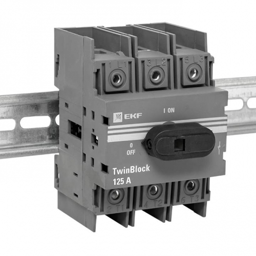 Рубильник 125A 3P c рукояткой управления для прямой установки TwinBlock EKF