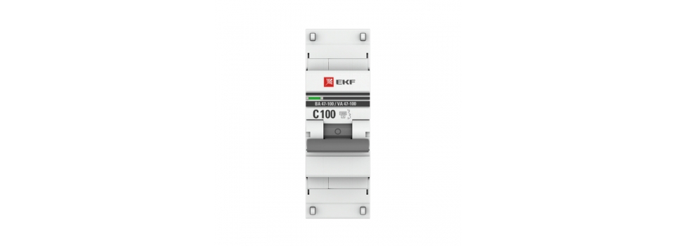 Выключатель EKF1P 100А (C) 10kA ВА 47-100 EKF PROxima: все преимущества и инновации
